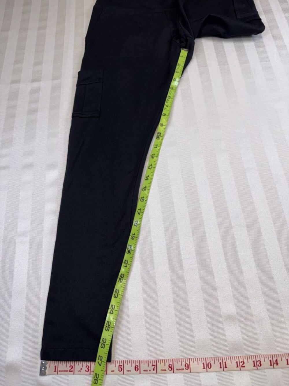 Victorias Secret Pink Active Leggings High Rise 4 Pockets Size Medium Black - Picture 6 of 12